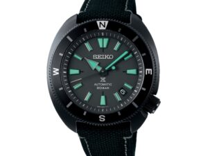 AUTHENTIC SEIKO PROSPEX DIVERS – BLACK SERIE NIGHT VISION TORTUGA AUTOMATIC LIMITED EDITION Premium SS IP Black High-End Watch