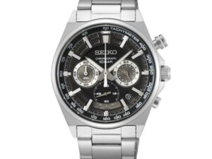 Authentic SEIKO Men 41.5 mm Stainless Steel Quartz Top-Quality Wristwatch  – SEIKO