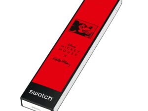 AUTHENTIC SWATCH MICKEY BLANC SUR NOIR – KEITH HARING SERIE Plastic High-End