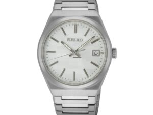 Authentic SEIKO Men 38.5 mm Stainless Steel Quartz Top-Quality Wristwatch  – Sapphire Glass – SEIKO