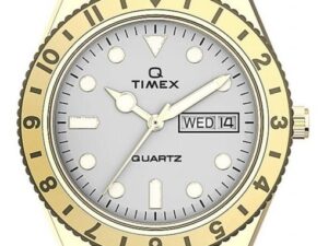 AUTHENTIC TIMEX Q REISSUE SS IP Gold Elegant Watch