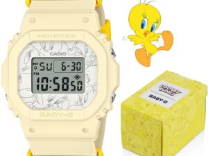 Authentic CASIO G-SHOCK Unisex 38 mm Resin Quartz Designer Wristwatch  – CASIO BABY-G x LOONEY TUNES