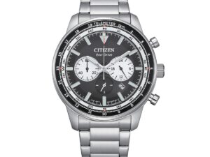 Authentic CITIZEN Men 44 mm Stainless Steel Eco Drive Elegant Wristwatch  – CITIZEN