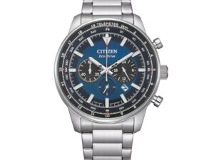 Authentic CITIZEN Men 44 mm Stainless Steel Eco Drive Elegant Wristwatch  – CITIZEN