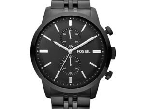 Authentic FOSSIL Men 47 mm SS IP Black Quartz Elegant Wristwatch  – FOSSIL