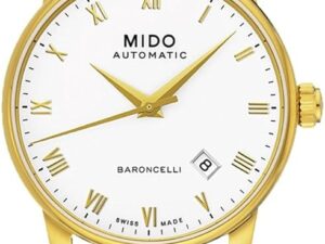 Authentic MIDO Men 38 mm SS IP Gold High-end Wristwatch  – Sapphire Glass – MIDO