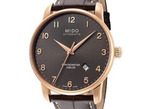 Authentic MIDO Men 42 mm SS IP Rose Gold Luxurious Wristwatch  – Sapphire Glass – MIDO