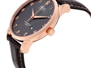 Authentic MIDO Men 42 mm SS IP Rose Gold Luxurious Wristwatch  – Sapphire Glass – MIDO