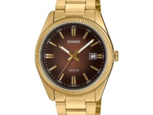 Authentic CASIO COLLECTION & VINTAGE Men 38.5 mm SS IP Gold Quartz Designer Wristwatch  – CASIO COLLECTION