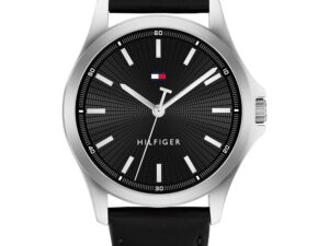 Authentic TOMMY HILFIGER Men 43 mm Stainless Steel Quartz Designer Wristwatch  – TOMMY HILFIGER