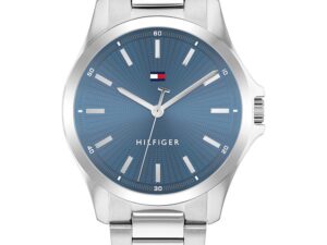 Authentic TOMMY HILFIGER Men 43 mm Stainless Steel Quartz Designer Wristwatch  – TOMMY HILFIGER