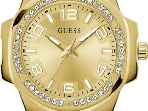 Authentic GUESS Women 36 mm SS IP Gold Quartz Elegant Wristwatch  – GUESS