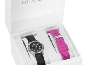 Authentic GUESS Women 28 mm Stainless Steel Quartz Designer Wristwatch  – Special Pack – GUESS