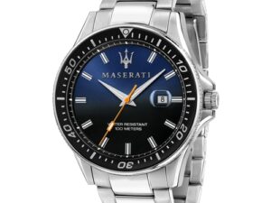 Authentic MASERATI Men 44 mm Stainless Steel Quartz Elegant Wristwatch  – MASERATI