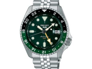 Authentic SEIKO 5 Men 42 mm Stainless Steel Premium Wristwatch  – SEIKO 5 SPORTS