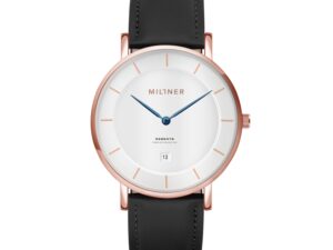 Authentic MILLNER Women SS IP Rose Gold Quartz Designer Watch  – MILLNER