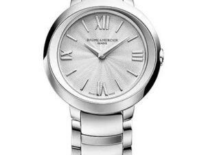 Authentic BAUME&MERCIER Women 30 mm Stainless Steel Quartz Luxurious Wristwatch  – Sapphire Glass – BAUME & MERCIER