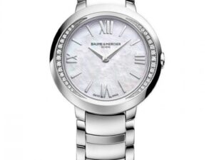 Authentic BAUME&MERCIER Women 30 mm SS & Diamonds Quartz Luxurious Wristwatch  – Sapphire Glass – BAUME & MERCIER