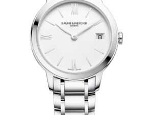 Authentic BAUME&MERCIER Women 31 mm Stainless Steel Quartz Luxurious Wristwatch  – Sapphire Glass – BAUME & MERCIER