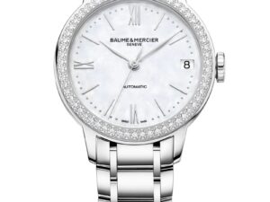 Authentic BAUME&MERCIER Women 31 mm Stainless Steel Luxurious Wristwatch  – Sapphire Glass – BAUME & MERCIER