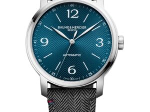 Authentic BAUME&MERCIER Men 42 mm Stainless Steel Luxurious Wristwatch  – Sapphire Glass – BAUME & MERCIER