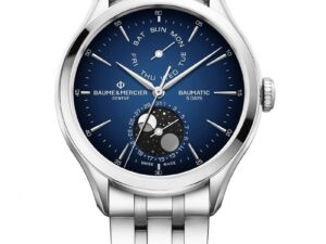 Authentic BAUME&MERCIER Men 42 mm Stainless Steel Luxurious Wristwatch  – Sapphire Glass – BAUME & MERCIER