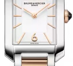 Authentic BAUME&MERCIER Women 35 x 22 mm Stainless Steel Quartz Luxurious Wristwatch  – Sapphire Glass – BAUME & MERCIER