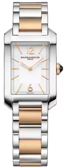 Authentic BAUME&MERCIER Women 35 x 22 mm Stainless Steel Quartz Luxurious Wristwatch  – Sapphire Glass – BAUME & MERCIER