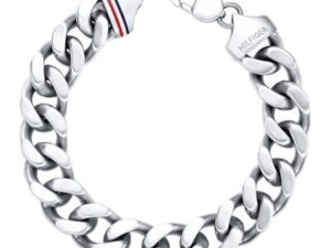 Authentic TOMMY HILFIGER  Men 34 mm Quartz Analog Designer Bracelet  – TOMMY HILFIGER JEWELS