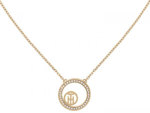 Authentic TOMMY HILFIGER  Women 38 mm Quartz Analog Designer Necklace  – TOMMY HILFIGER JEWELS