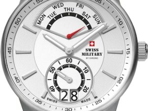 Authentic SWISS MILITARY By CHRONO Men 41 mm Stainless Steel Quartz Analog Exclusive Wristwatch  – SWISS MILITARY By CHRONO