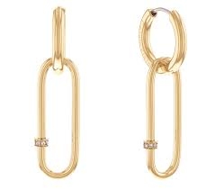 Authentic CALVIN KLEIN  Women 19 mm Quartz Analog Designer Earrings  – CALVIN KLEIN JEWELRY