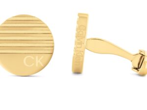 Authentic CALVIN KLEIN  Men 42 mm Quartz Analog Designer Cufflinks  – CALVIN KLEIN JEWELRY