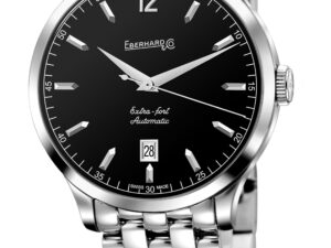 Authentic EBERHARD Men 40 mm Stainless Steel Luxurious Wristwatch  – Sapphire Glass – EBERHARD