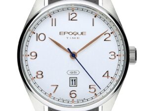 Authentic EPOQUE TIME Men 43 mm Stainless Steel Quartz Designer Wristwatch  – EPOQUE TIME