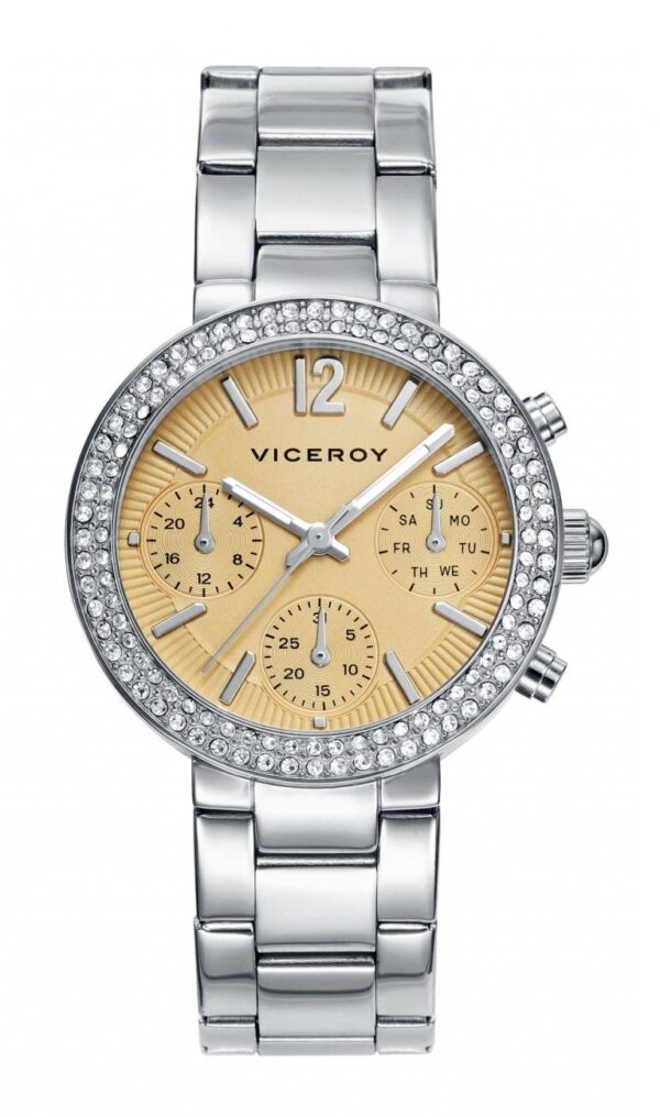 Authentic VICEROY NEW COLLECTION Women 36 mm Stainless Steel Quartz Designer Wristwatch  - VICEROY