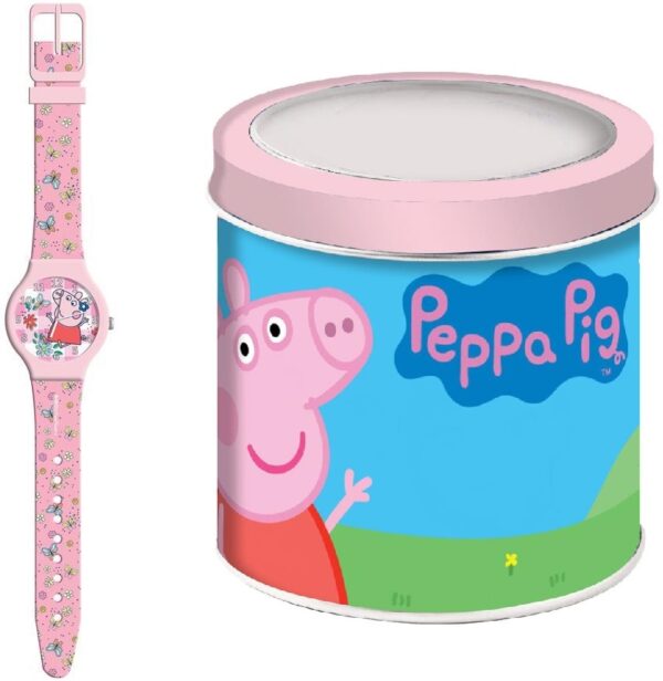 Authentic CARTOON Kid 33 mm Plastic Quartz Designer Wristwatch  - PEPPA PIG