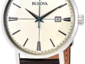 Authentic BULOVA Men 39 mm Stainless Steel Quartz Elegant Wristwatch  – Sapphire Glass – BULOVA