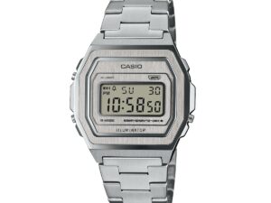 Authentic CASIO COLLECTION & VINTAGE Unisex 38 mm Metal Quartz Elegant Wristwatch  – Special Pack – CASIO VINTAGE PREMIUM COLLECTION Steel, Brushed dial, Special Pack + Extra Strap