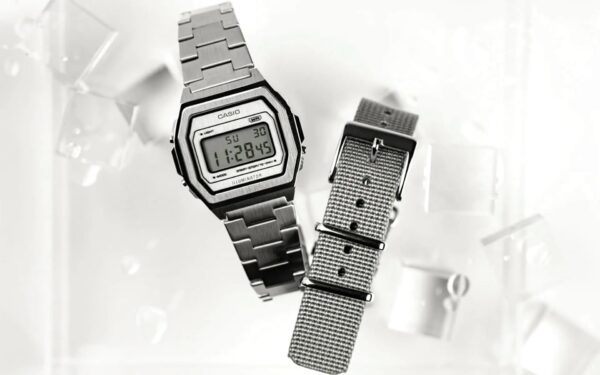 Authentic CASIO COLLECTION & VINTAGE Unisex 38 mm Metal Quartz Elegant Wristwatch  - Special Pack - CASIO VINTAGE PREMIUM COLLECTION Steel, Brushed dial, Special Pack + Extra Strap - Image 2