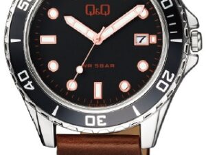 Authentic Q&Q Men 43 mm Metal Quartz Designer Wristwatch  – Q&Q FASHION