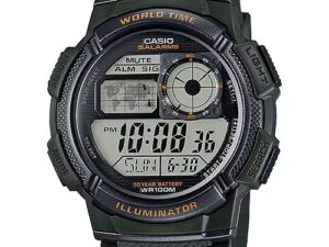 Authentic CASIO COLLECTION & VINTAGE Men 43 mm Resin Quartz Designer Wristwatch  – CASIO