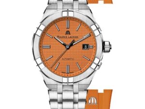 Authentic MAURICE LACROIX Men 42 mm Stainless Steel Luxurious Wristwatch  – Sapphire Glass – MAURICE LACROIX