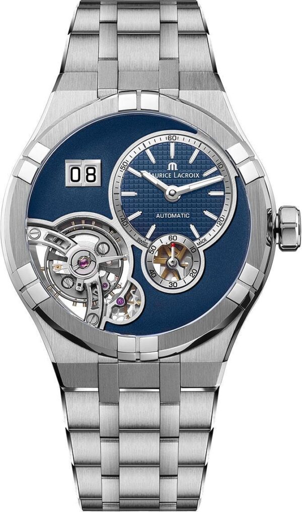 Authentic MAURICE LACROIX Men 45 mm Stainless Steel Luxurious Wristwatch  - Sapphire Glass - MAURICE LACROIX