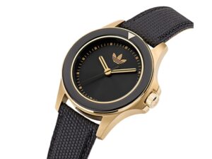 Authentic ADIDAS Men 44 mm SS IP Gold Quartz Designer Wristwatch  – ADIDAS