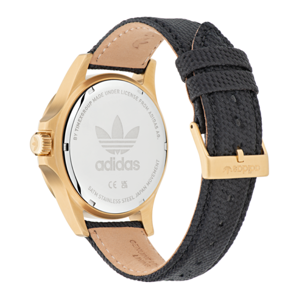 Authentic ADIDAS Men 44 mm SS IP Gold Quartz Designer Wristwatch  - ADIDAS - Image 3