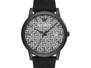 Authentic EMPORIO ARMANI Men 43 mm SS IP Black Quartz Elegant Wristwatch  – EMPORIO ARMANI WATCHES