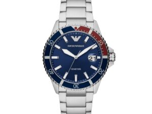 Authentic EMPORIO ARMANI Men 42 mm Stainless Steel Quartz Top-Quality Wristwatch  – EMPORIO ARMANI