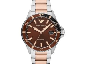 Authentic EMPORIO ARMANI Men 42 mm Stainless Steel Quartz Exclusive Wristwatch  – EMPORIO ARMANI