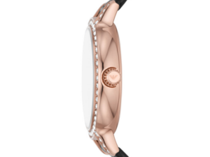 Authentic EMPORIO ARMANI Women 32 mm SS IP Rose Gold Quartz Top-Quality Wristwatch  – Mother of Pearl Dial – EMPORIO ARMANI